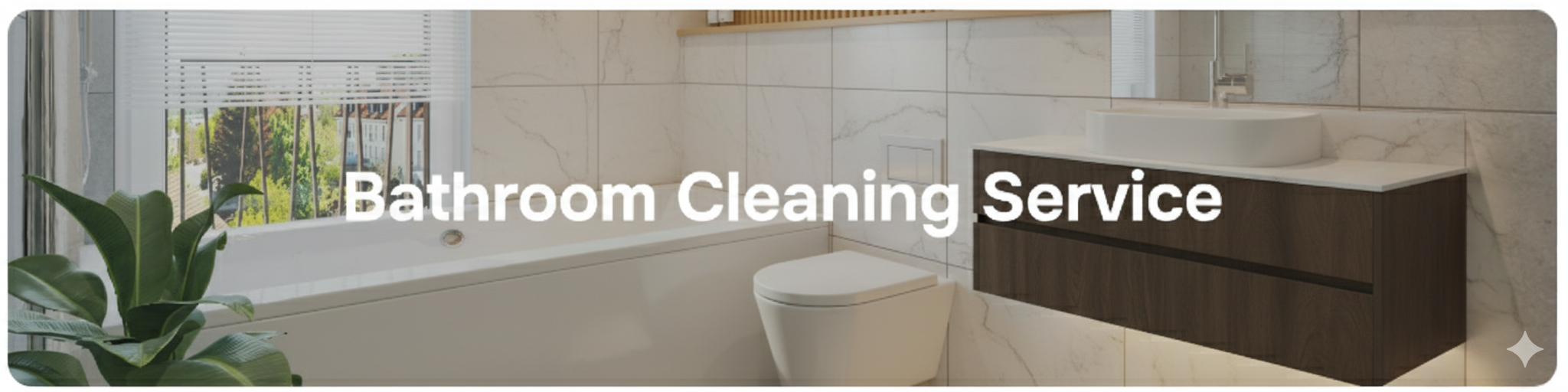 Professional bathroom cleaning service