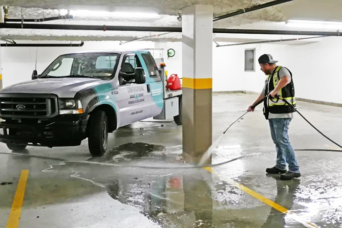 Full parking area cleaning services in Ahmedabad